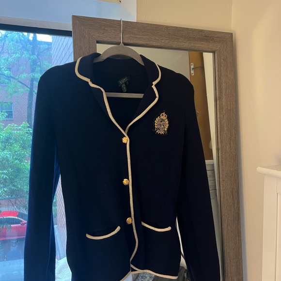 Navy Ralph Lauren Sweater Blazer - Picture 3 of 3
